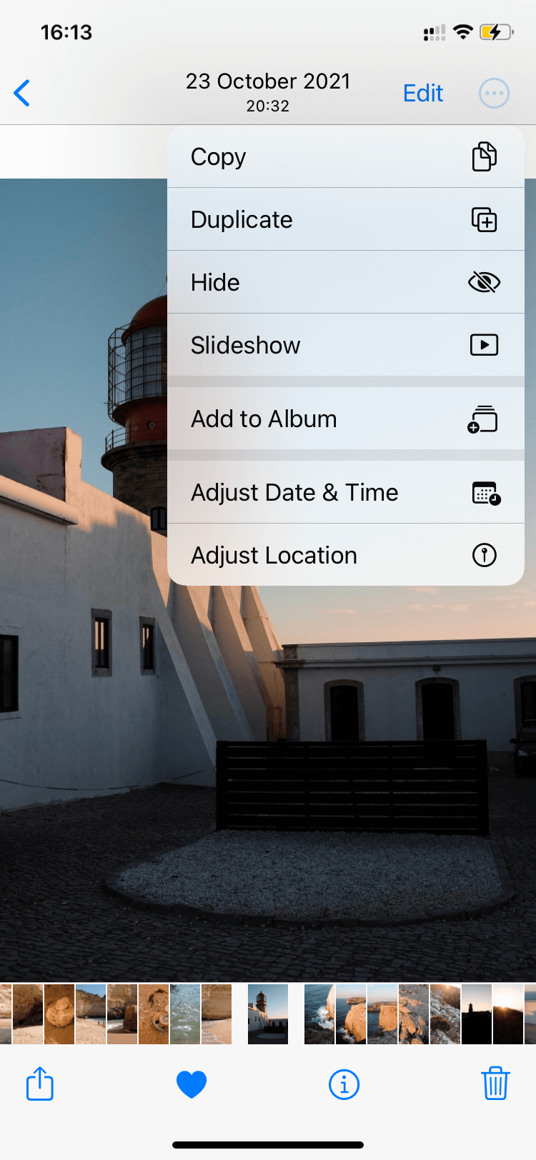 How to hide iPhone photos in the Photos app: Screenshot 1