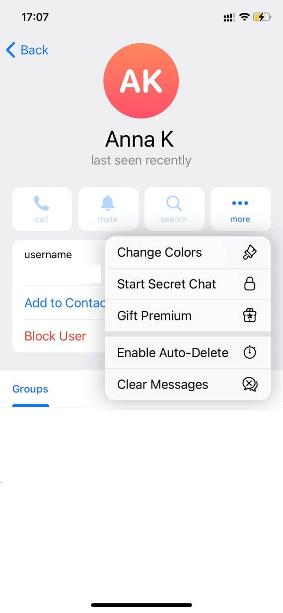 Finally we can remove/disable recent contacts from Telegram in the Share  Sheet : r/ios