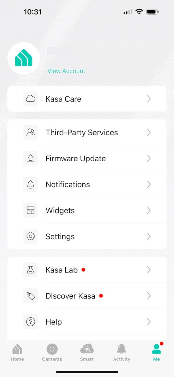 Screenshot of how to update IoT device firmware.