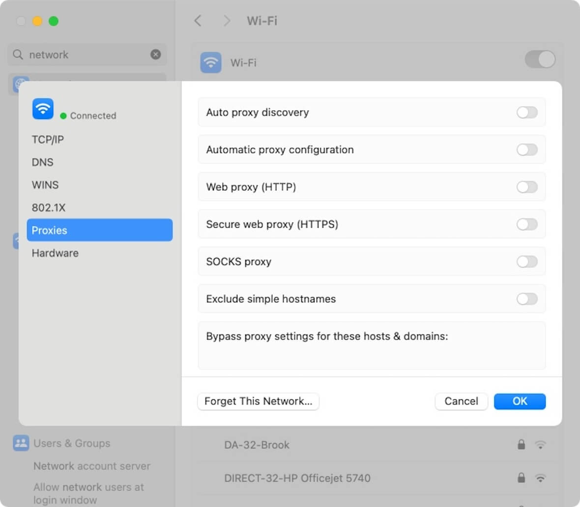 A screenshot showing how to use a proxy to protect an IP address.