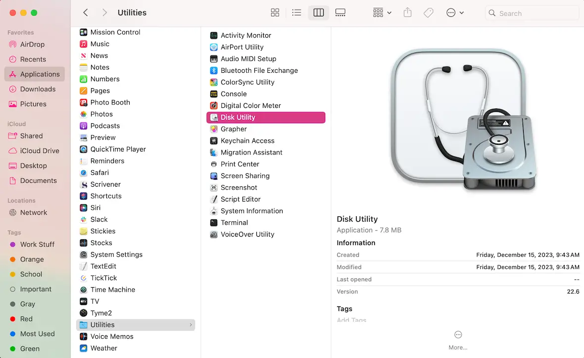 A screenshot of Mac Disk Utility to set a password on a folder.