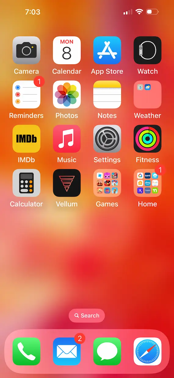 A screenshot of an iPhone showing the Apple App Store icon.
