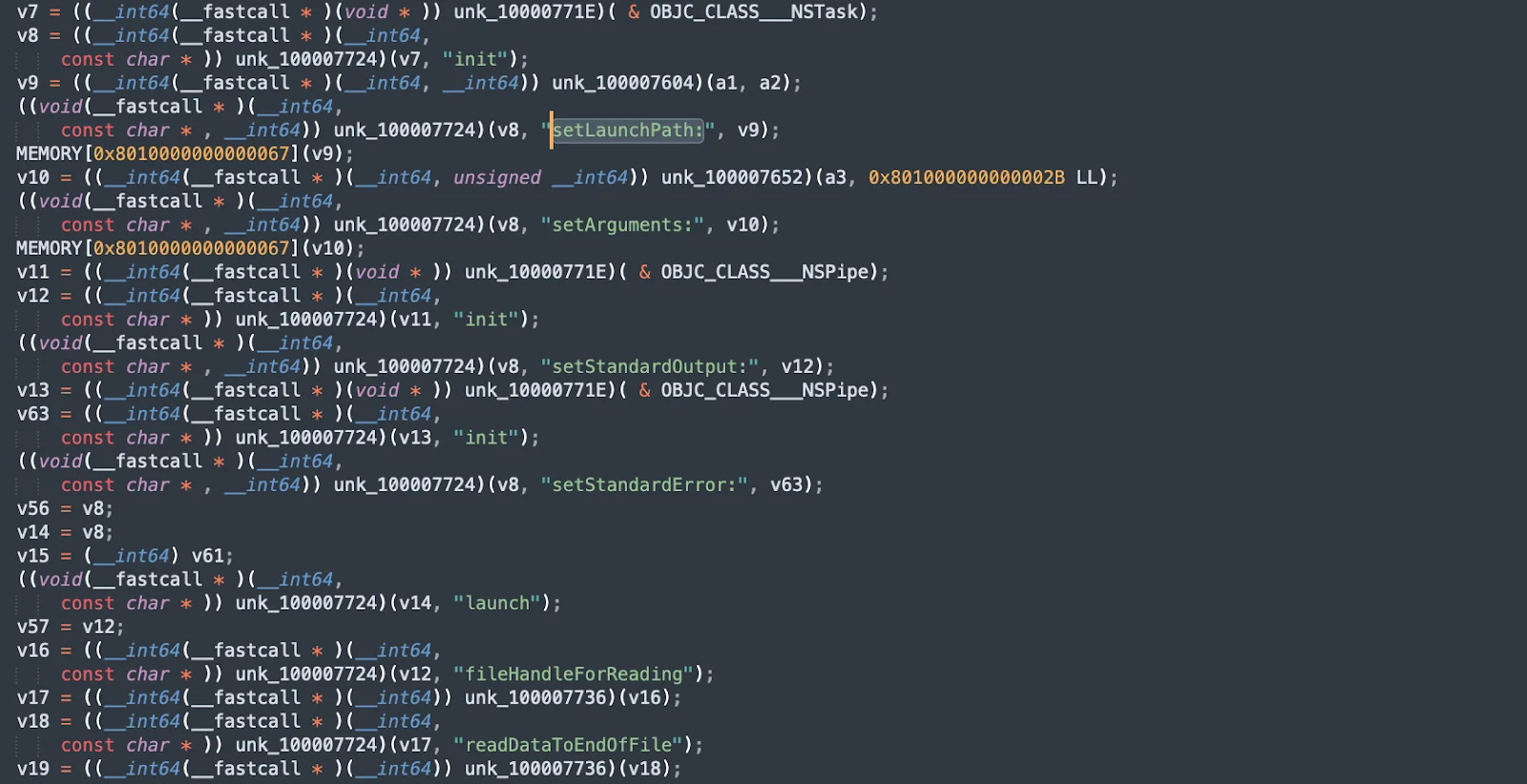 An image showing a sample of the persistence mechanism in SwiftBucket code (1 of 2).