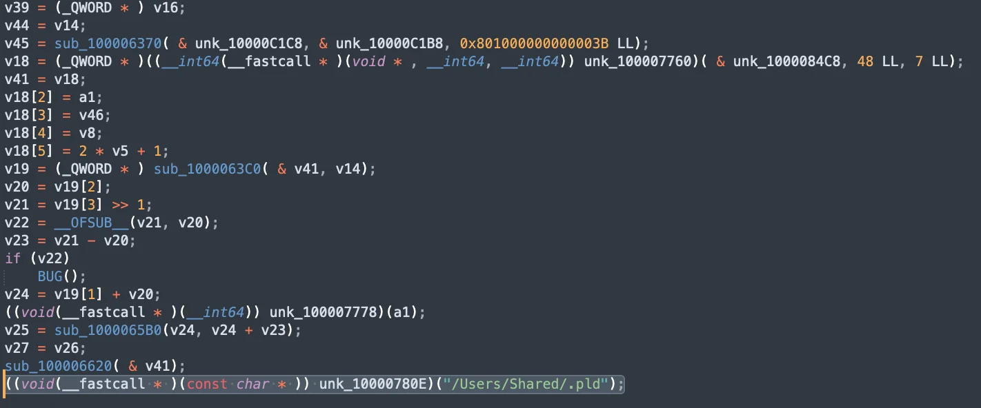 An image showing a sample of the persistence mechanism in SwiftBucket code (2 of 2).