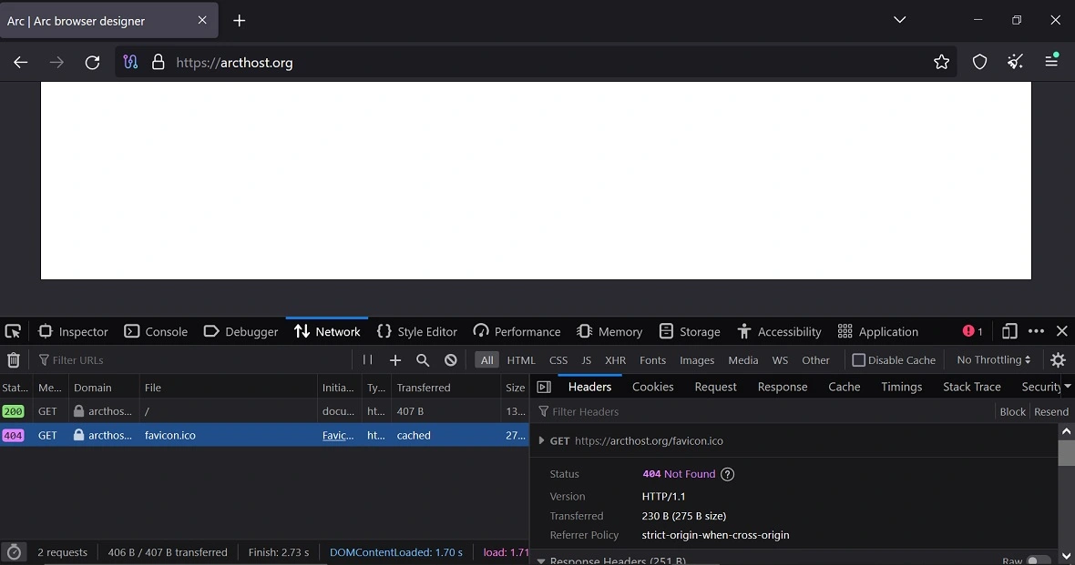 A screenshot showing that the websites identified by Malwarebytes as distributing Poseidon malware have vanished.