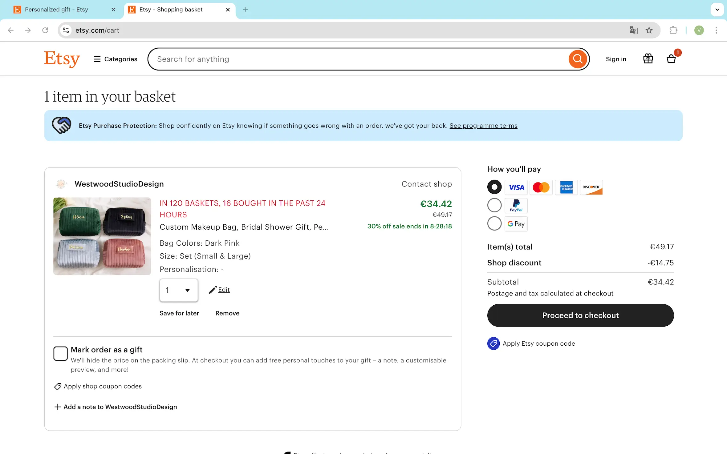 etsy secure encrypted checkout