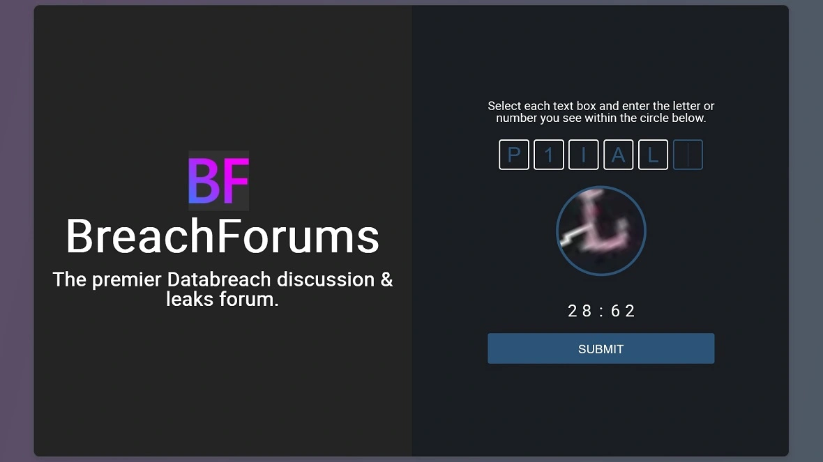 A screenshot of of BreachForums relaunched soon after the FBI seized the site under a new domain.