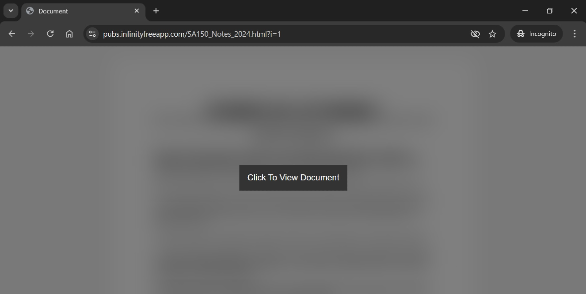 A screenshot of the Voldemort landing page with a Click To View Document button.