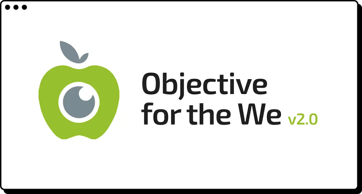 Objective for the We 2.0 logo