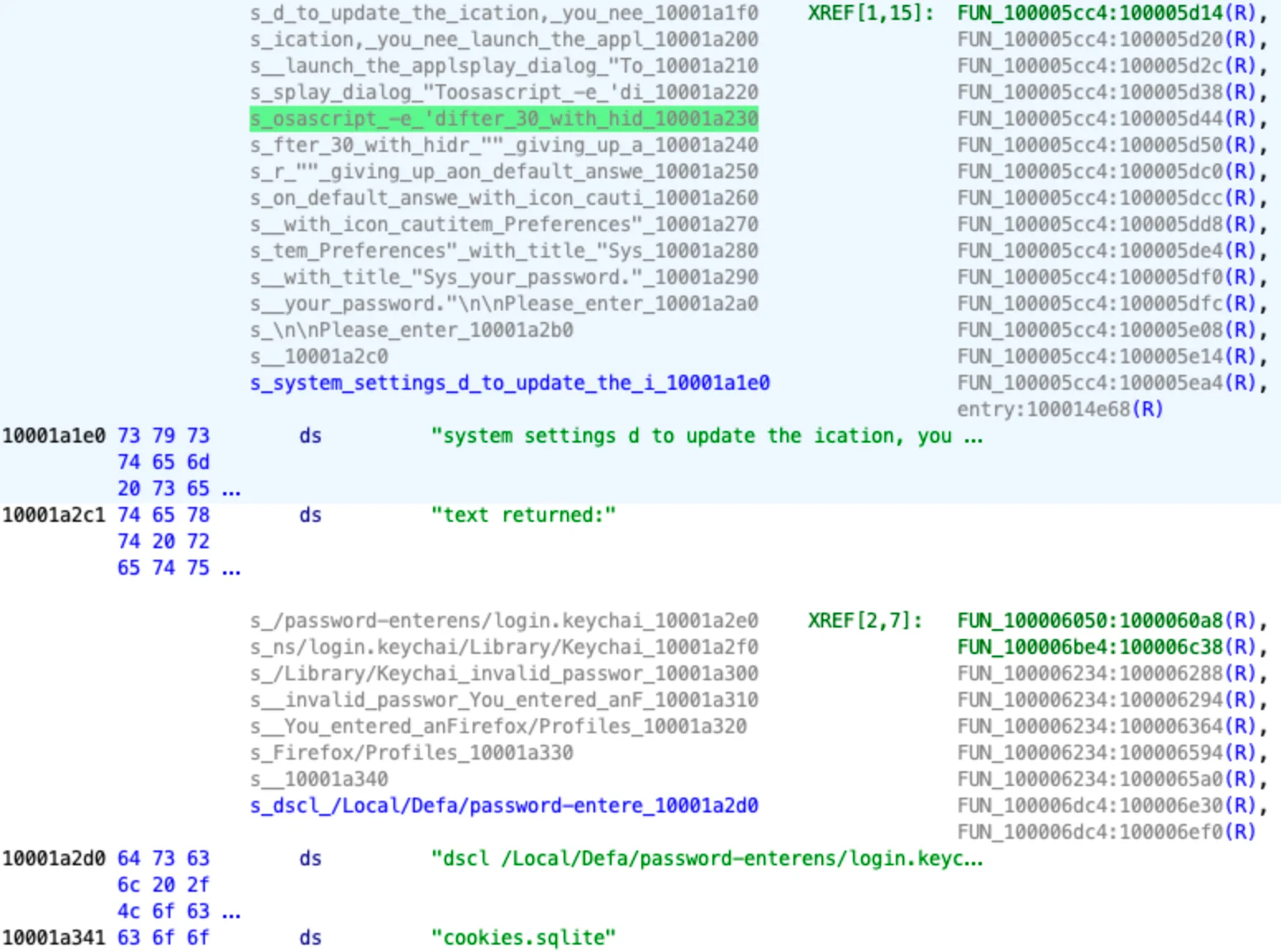 An example of snippets of malware code (part 3).