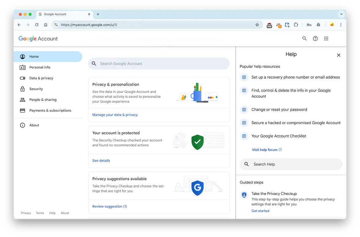 Gmail help pages