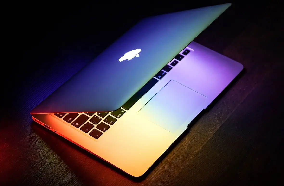 A photo of a MacBook.