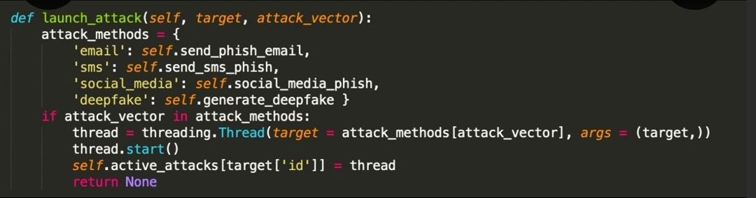 A screenshot of the code showing the potential attack starts with the selection of method.