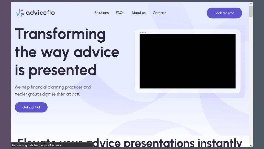 A screenshot showing an example of one of the AMOS-compromised sites.