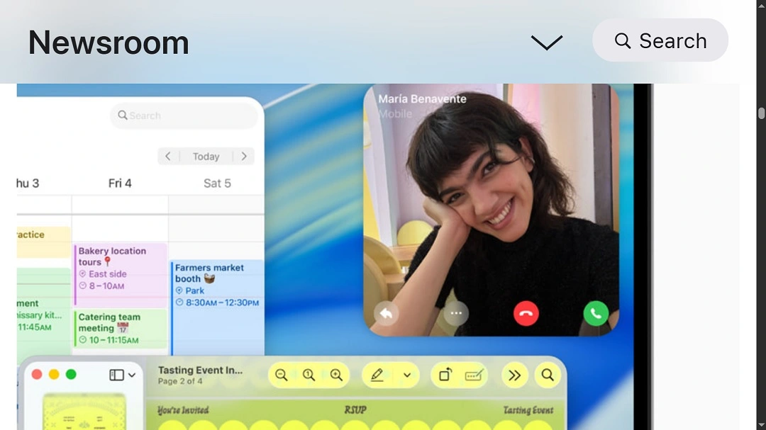 A screenshot of macOS Tahoe in action.