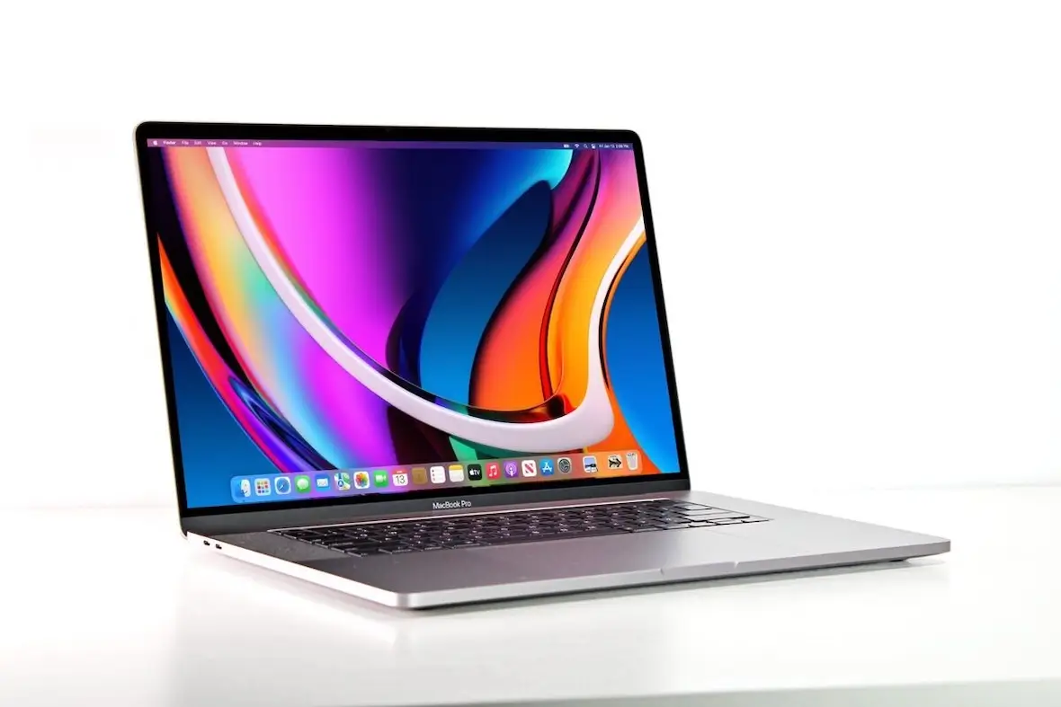 A photo of a MacBook Pro.
