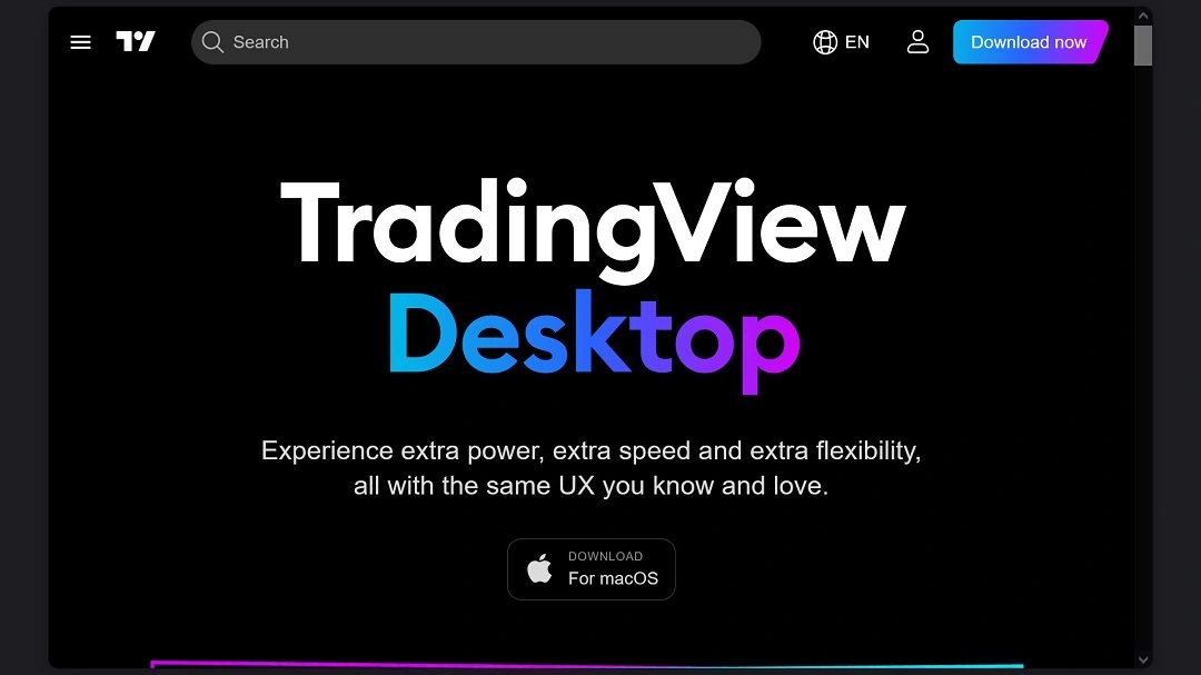 Screenshot of the fake TradingView site distributing Mac malware via ClickFix.