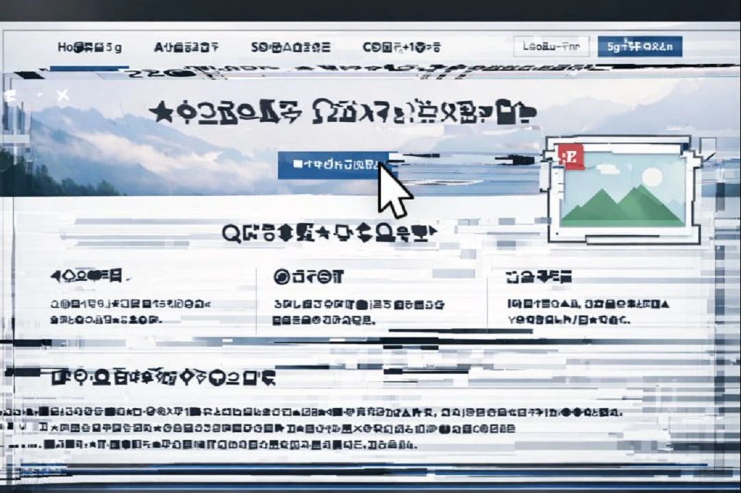 An image of what a screen glitch caused by ErrTraffic could look like.