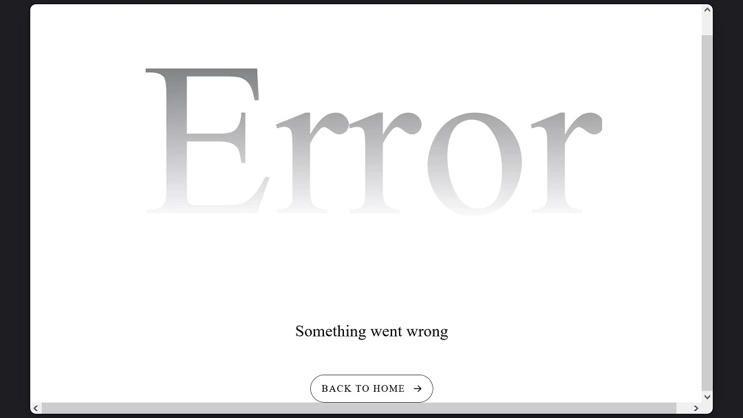 An image of an error screen on the site associated with the fake Grok app.