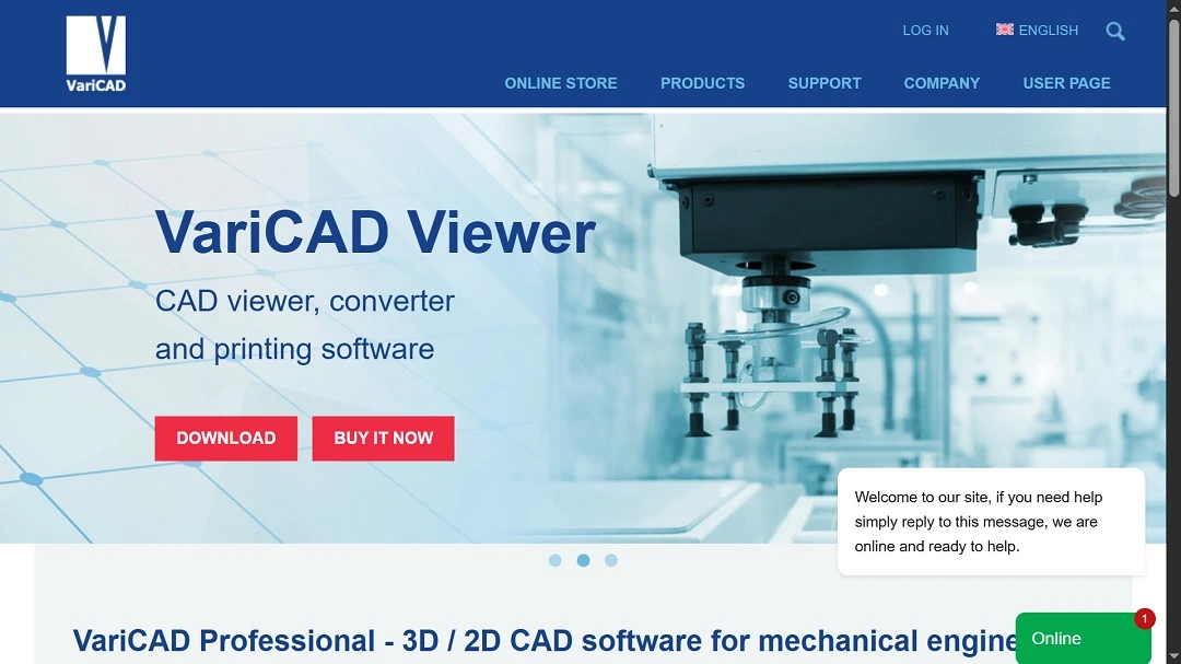 A screenshot of the fake VariCAD software.