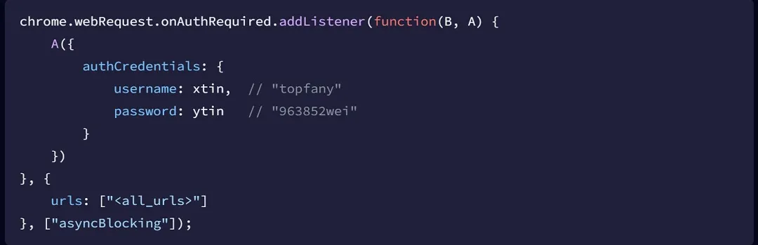 A screenshot of code associated with Phantom Shuttle.