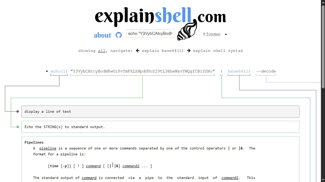 We ran a demonstration test on ExplainShell to show how the site can help you understand what a script is coded to do.