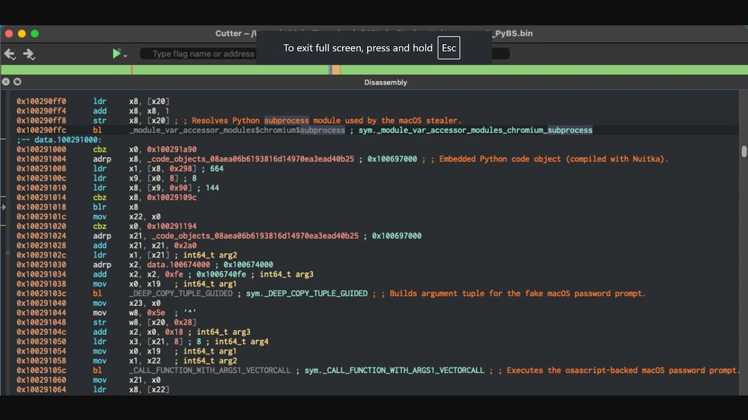 Shared by Malwarebytes: the final Infiniti stealer Python payload.