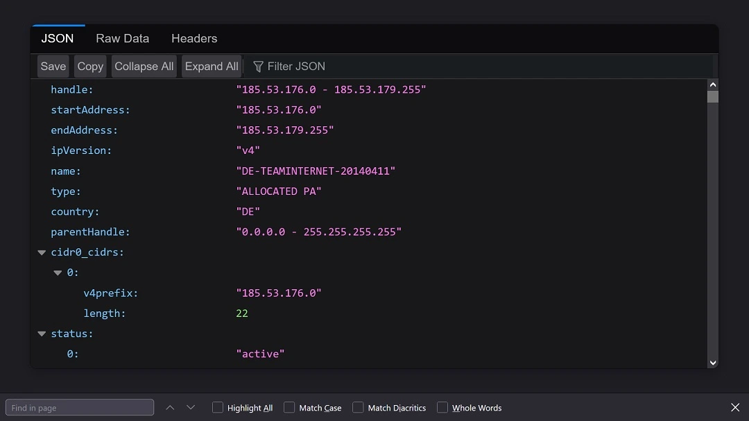 Active subnet linked to Infiniti Stealer, the new macOS stealer.
