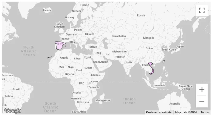 Detections among Moonlock’s users in Vietnam and Taiwan (Source : moonlock).