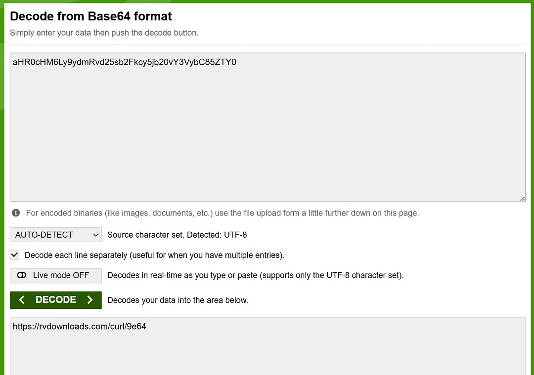 Both scripts when decoded reveal the same IoC.