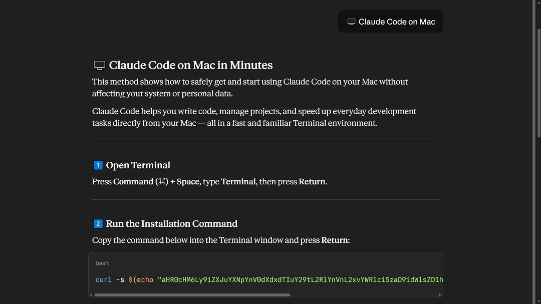 The ClickFix instructions were still live when this report was being written.