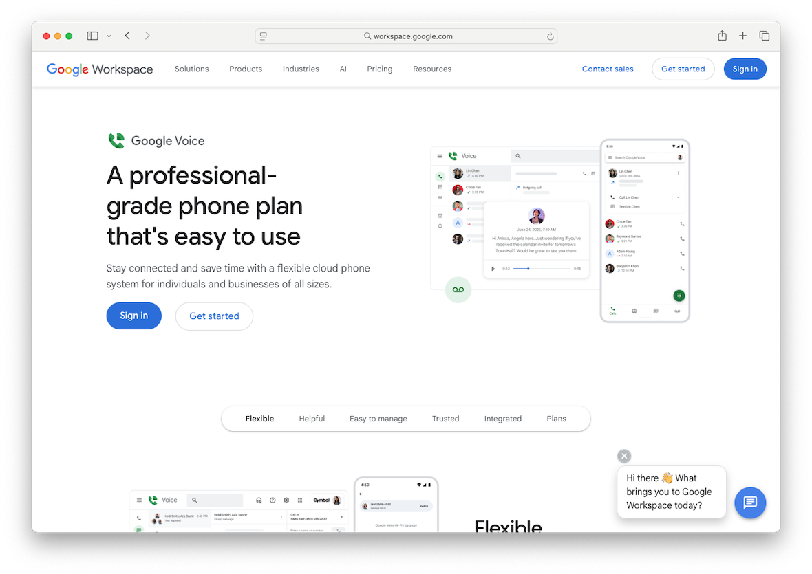 Google-Voice screenshot