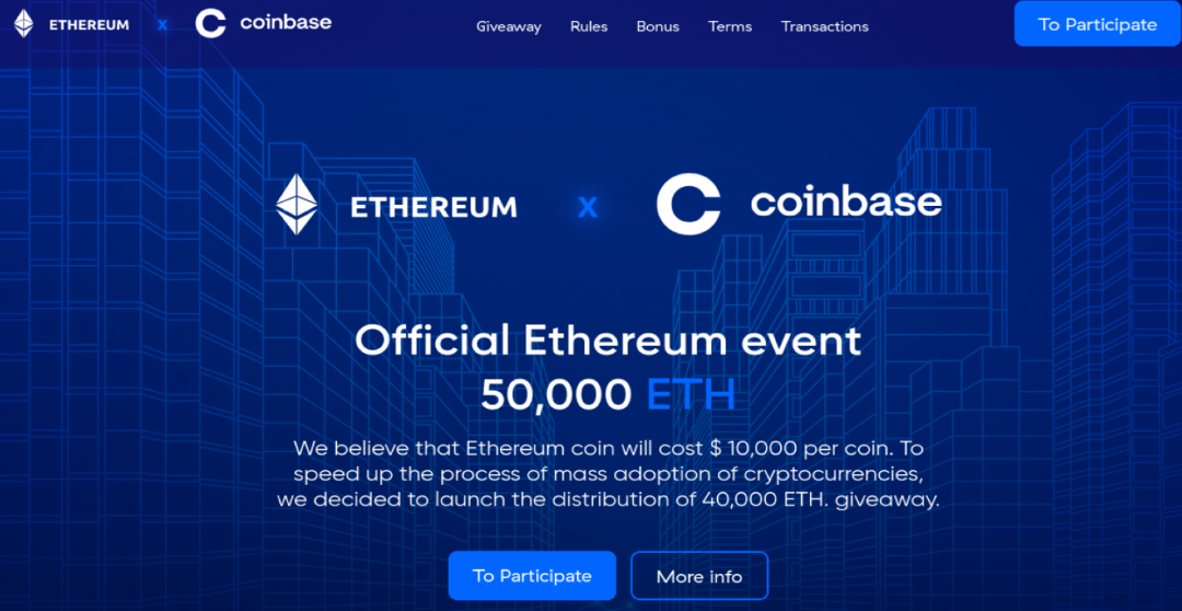 Shared by KrebsonSecurity this is what a 'double your crypto account' fake landing page looks like. This scam operated on the URL coinbase-x2[.]net.