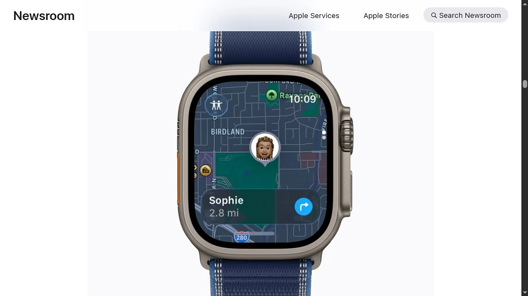 Precision FindMy on your Apple Watch, screenshot shared by Apple.