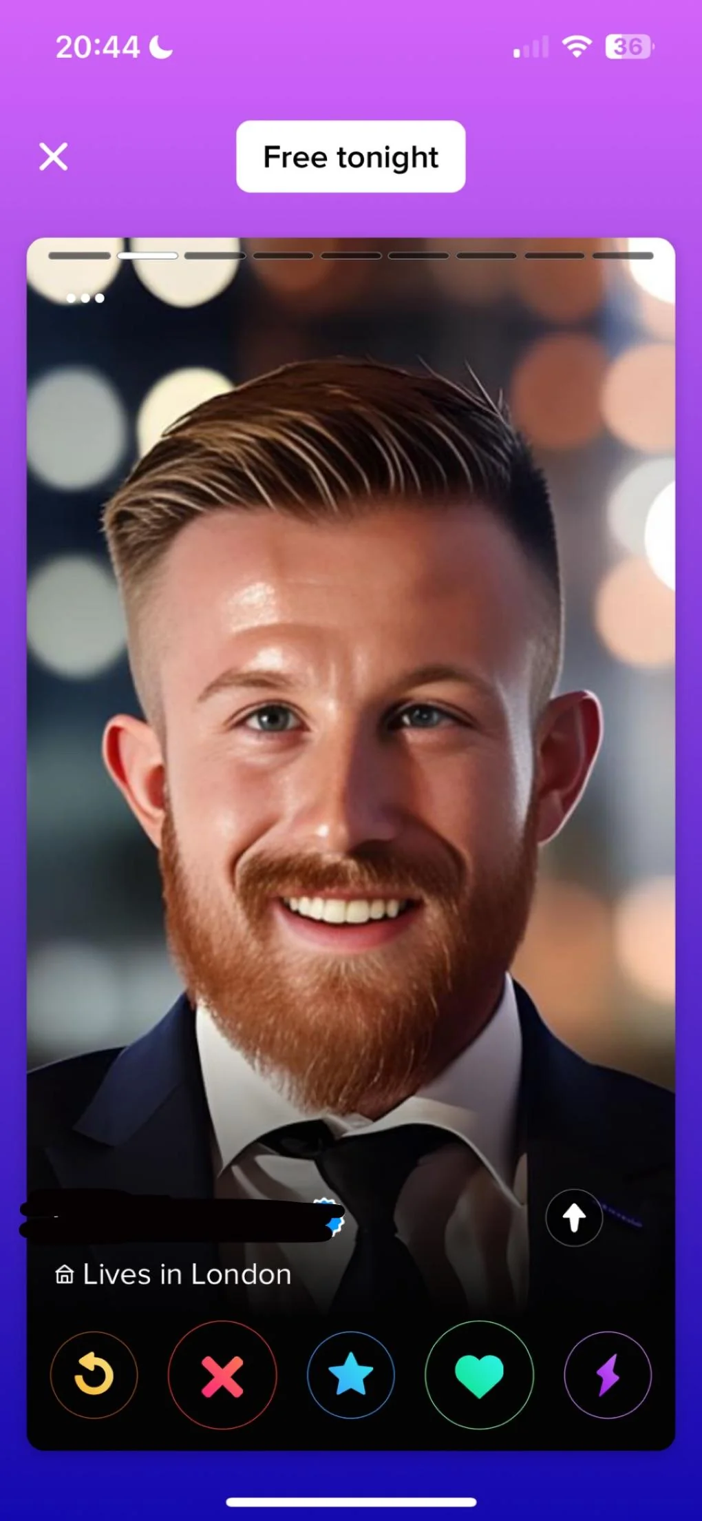 An example of a Tinder AI Profile picture.