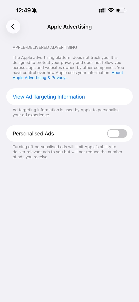 Apple-Advertising-privacy-protection-personalized-ads-settings