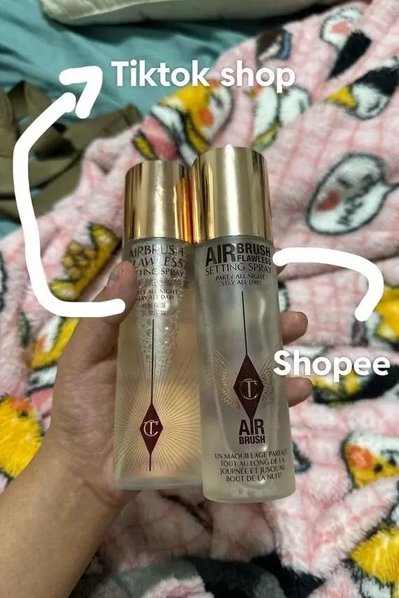 Counterfeit cosmetics bought on TikTok Shop.