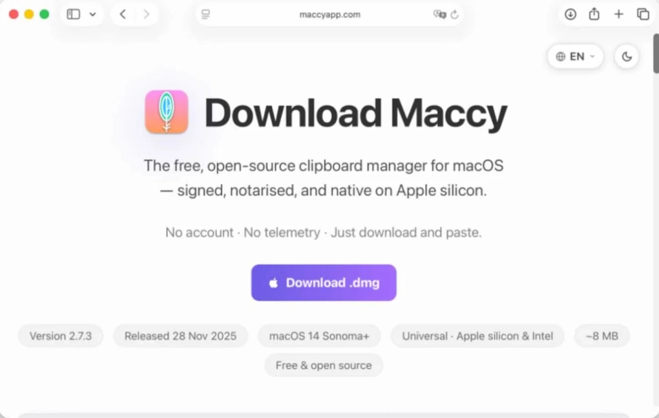 A screenshot of the fake site that distributed PamStealer.
