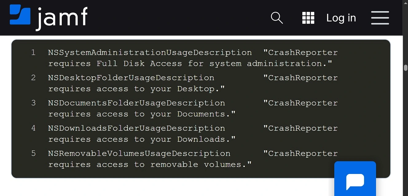 A screenshot of CrashStealer posing as Mac Crash Reporter.