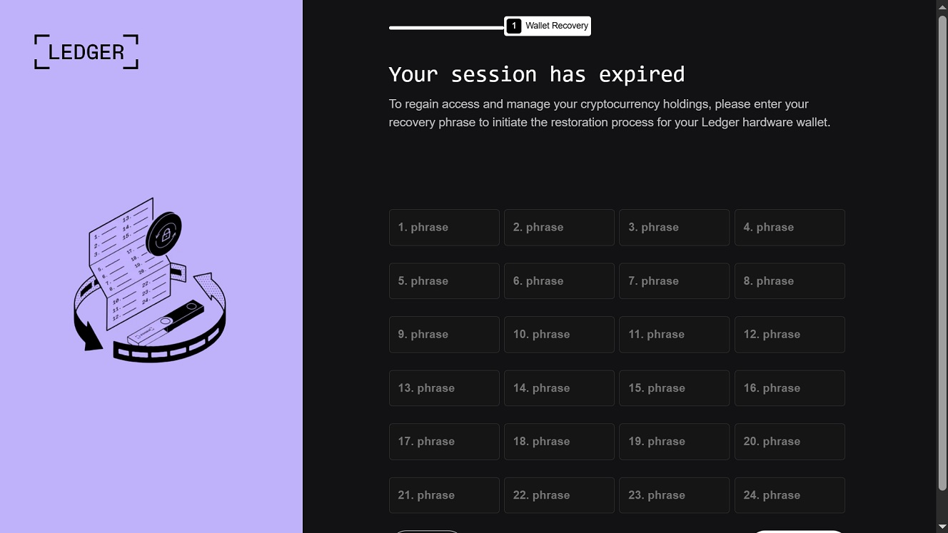 Another screenshot of a web loader used by this stealer.