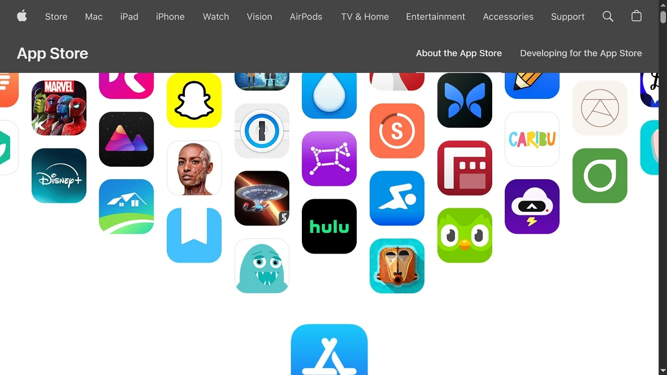 Screenshot of the Apple App Store.