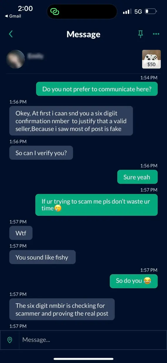 OfferUp-Verification-code-scam