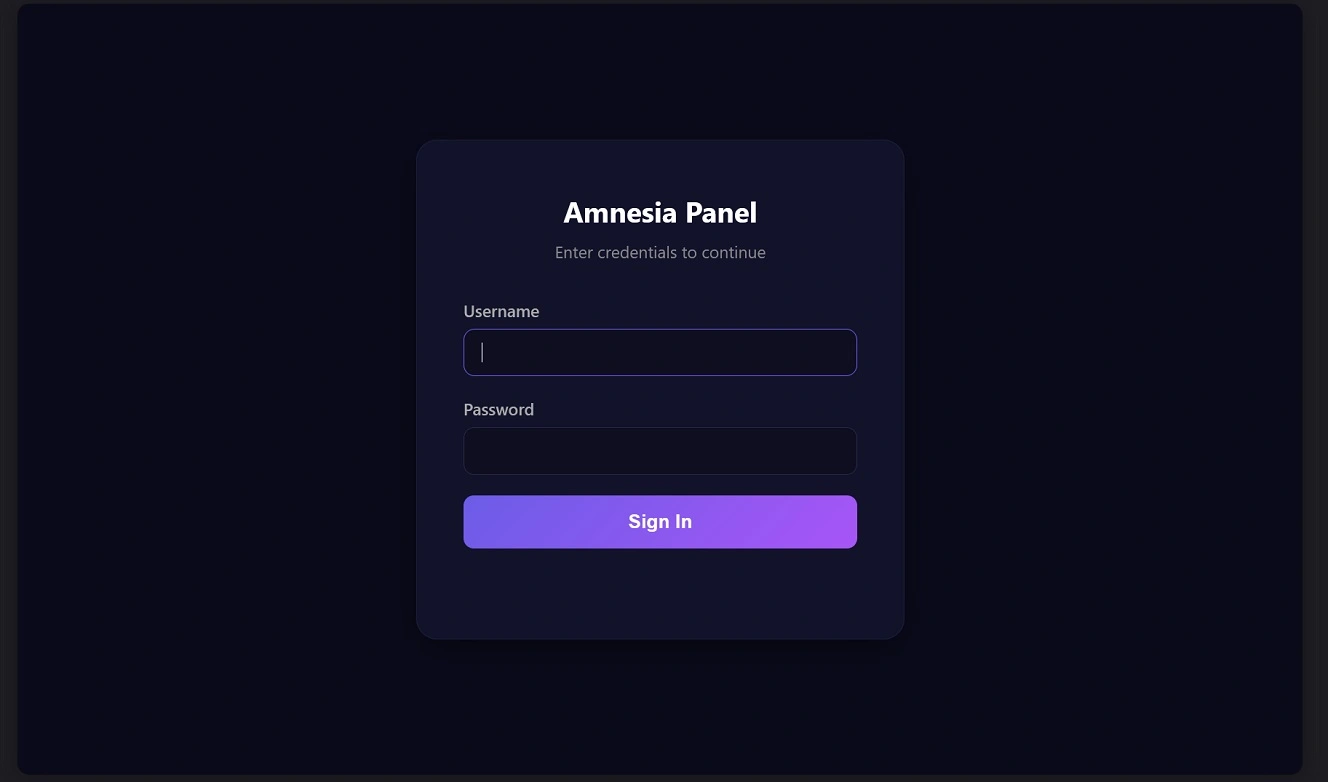 The control panel of Amnesia was live when this report was being written at hxxps://debug.allllowef[.]space.