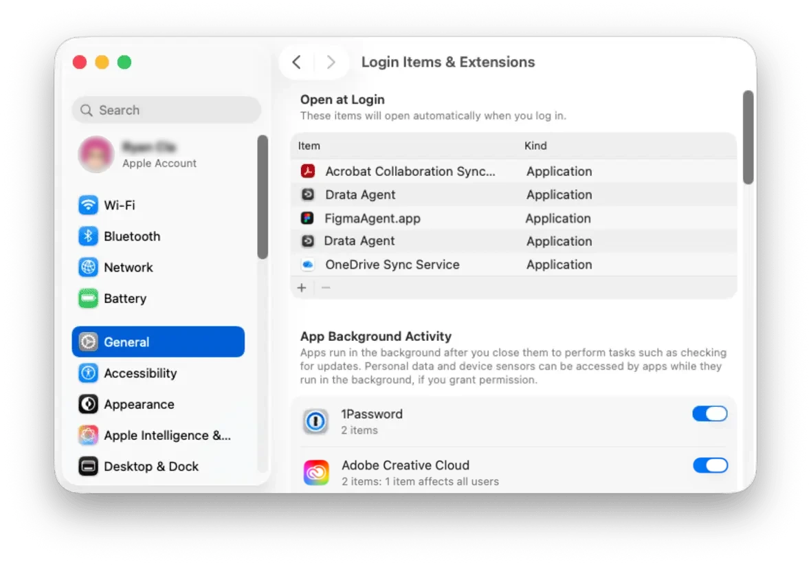 Mac login items instructions