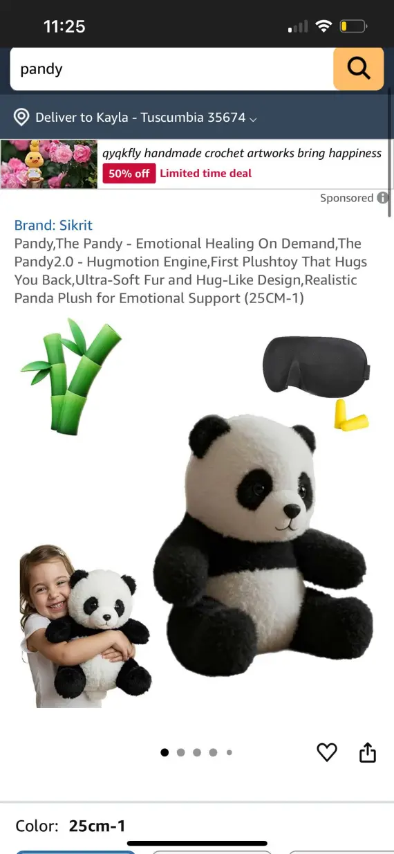 Screenshot of a fake product scam showing the advertised item.