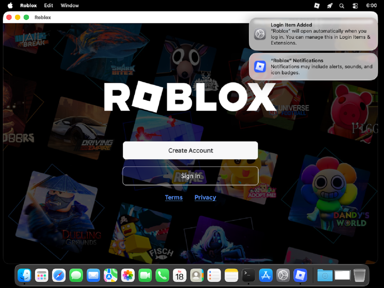 As shared by VirusTotal: Dynamic detonation of a macOS application in macOS Mirage, capturing both the application GUI and a macOS system notification alerting to a newly registered persistent background Login Item.